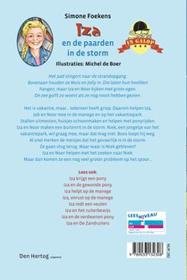 Iza en de paarden in de storm achterzijde