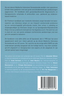 Praktisch handboek voor medische intensieve zorgen achterzijde