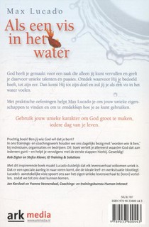 Als een vis in het water achterzijde