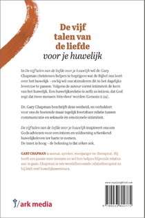 De vijf talen van de liefde voor je huwelijk achterzijde