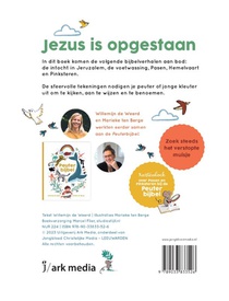 Jezus is opgestaan achterzijde