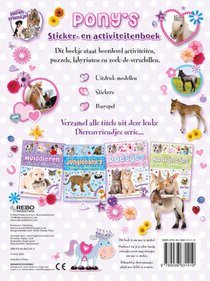 Pony's sticker- en activiteitenboek - Dierenvriendjes achterzijde