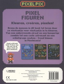 Pixel figuren achterzijde