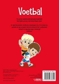 Voetbal sticker- en activiteitenboek achterzijde