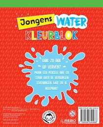 Waterkleurblok Jongens achterzijde
