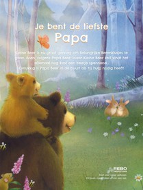 Je bent de liefste papa - boek & knuffelbeer achterzijde