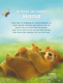 Je bent de liefste mama - boek & knuffelbeer achterzijde