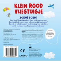 Klein rood vliegtuigje achterzijde