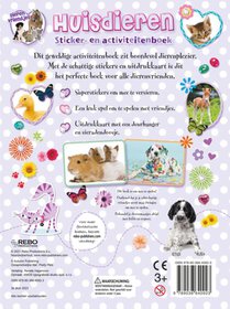 Huisdieren sticker- en activiteitenboek - Dierenvriendjes achterzijde