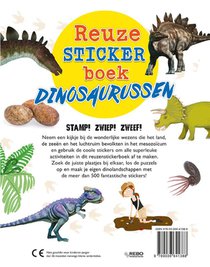 Reuzestickerboek Dinosaurussen achterzijde