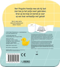 Geluidboek Kleine Pinguïn op het potje achterzijde