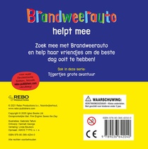 Brandweerauto helpt mee - achterzijde