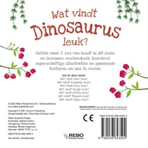 Wat vindt dinosaurus leuk? achterzijde