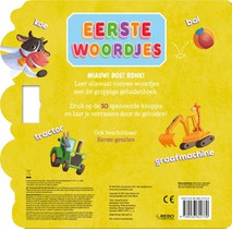 Eerste woordjes - Geluidenboek 10 geluiden achterzijde