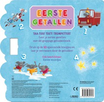 Eerste getallen - Geluidenboek 10 geluiden achterzijde