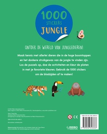 1000 stickers Jungle achterzijde
