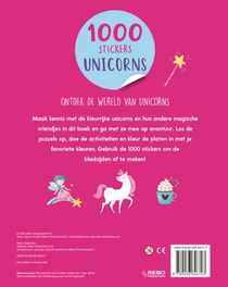 Unicorns - 1000 stickers achterzijde