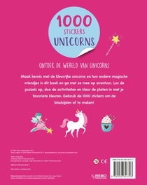 Unicorns - 1000 stickers achterzijde