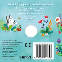 Kleine puppy - Vingerpopboek achterzijde