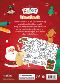 Kerst kleurboek achterzijde