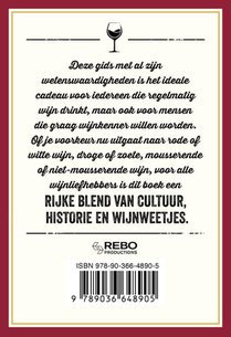 Het kleine zakboek wijn achterzijde