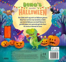 Dino's eerste Halloween - 11 geluidenboek achterzijde