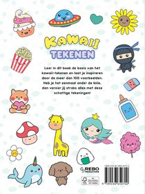 Kawaii tekenen achterzijde