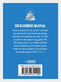 Keep calm you're only 60 achterzijde