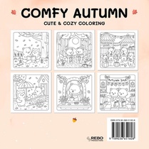 Comfy autumn - Cute & cozy coloring achterzijde