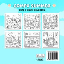 Comfy summer - Cute & cozy coloring achterzijde