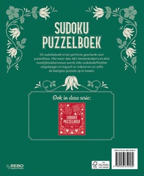 Sudoku puzzelboek groen (volume 1) achterzijde