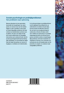 Sociale psychologie en praktijkproblemen achterzijde