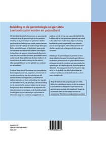 Inleiding in de gerontologie en geriatrie achterzijde