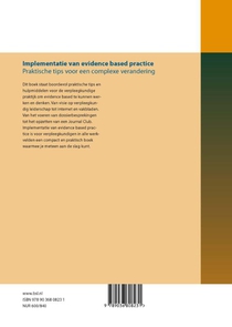 Implementatie van evidence based practice achterzijde