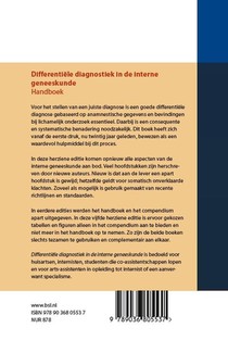 Differentiële diagnostiek in de interne geneeskunde achterzijde