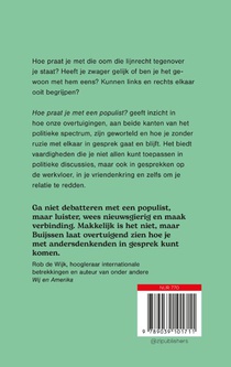 Hoe praat je met een populist? achterzijde