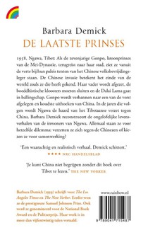 De laatste prinses achterzijde