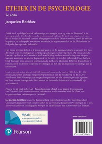 Ethiek in de psychologie achterzijde