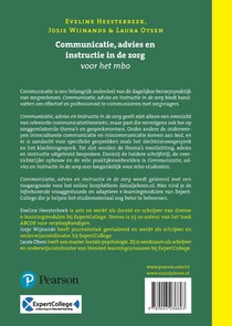 Communicatie, advies en instructie in de zorg voor het mbo met datzaljeleren.nl achterzijde