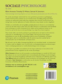 Sociale psychologie, 10e editie met MyLab NL toegangscode achterzijde