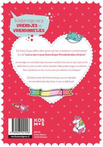 De Zoete Zusjes vriendenboek achterzijde
