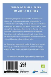 De mooiste vogelkijkgebieden van Nederland en Vlaanderen achterzijde