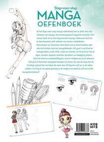 Stap-voor-stap manga oefenboek achterzijde