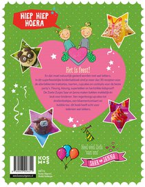 Feest met de Zoete Zusjes bakboek met meer dan 30 recepten achterzijde
