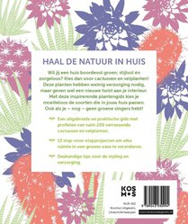 Het creatieve cactus en vetplanten boek achterzijde