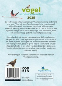 Vogelscheurkalender achterkant