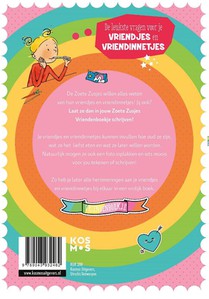 De Zoete Zusjes vriendenboek achterzijde