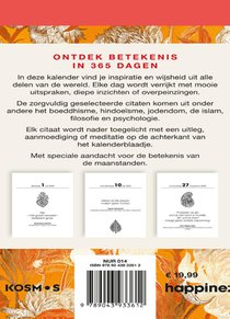 Happinez spirituele scheurkalender achterkant