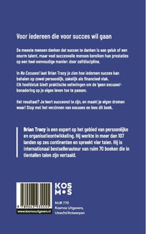 No Excuses! - Nederlandse editie achterzijde