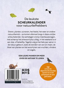 Natuurscheurkalender 2026 achterkant